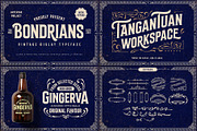 Vintage Font Bundle & Ornaments, a Font by Arterfak Project (Thumbnail 7 of 13)