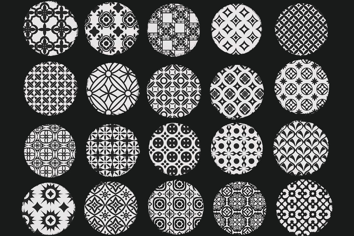 Traditional Asian pattern brushes, a Brush Add-On by TheWhiteCatLab (Photo 5 of 10)