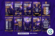 Football Social Media Pack Template, a Social Media Template by Geelator Studio (Thumbnail 3 of 4)