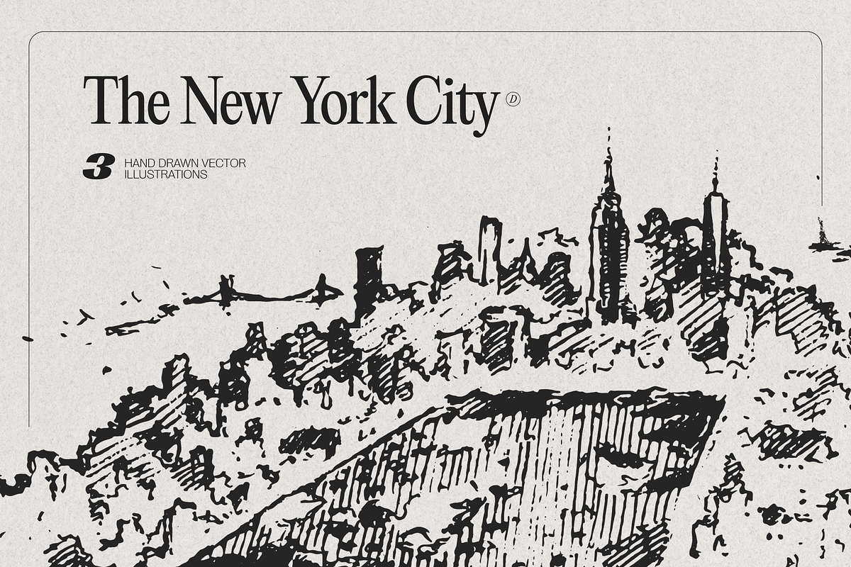 Sketches of The New York City, a Work Illustration by TheMountBirdStudio (Photo 1 of 5)