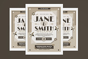 Wedding Invitation Vintage Stlye, a Flyer Template by Muhamad Iqbal hidayat (Thumbnail 1 of 4)