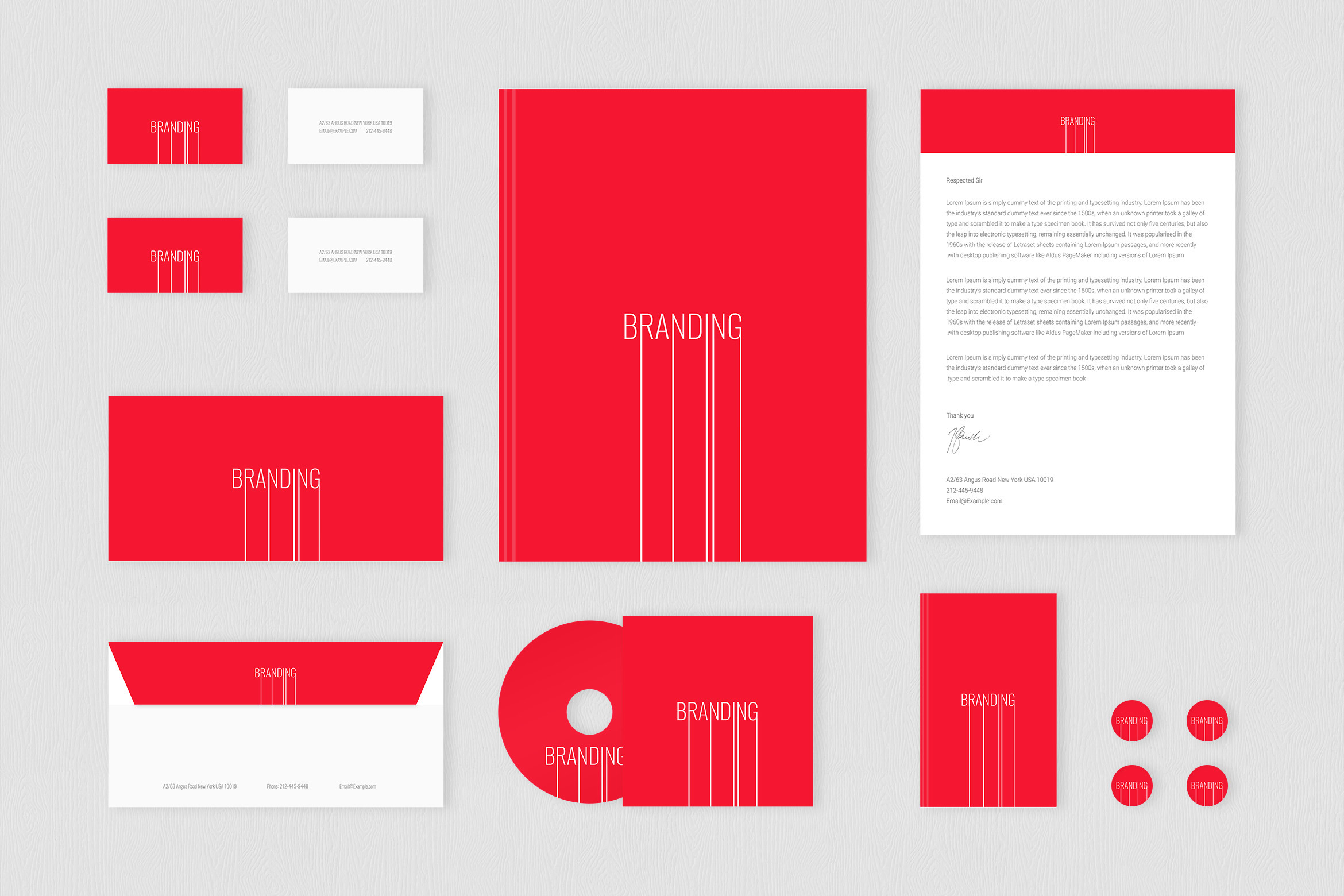 Brand Identity Set Branding Lines by Themelove  Creative Market