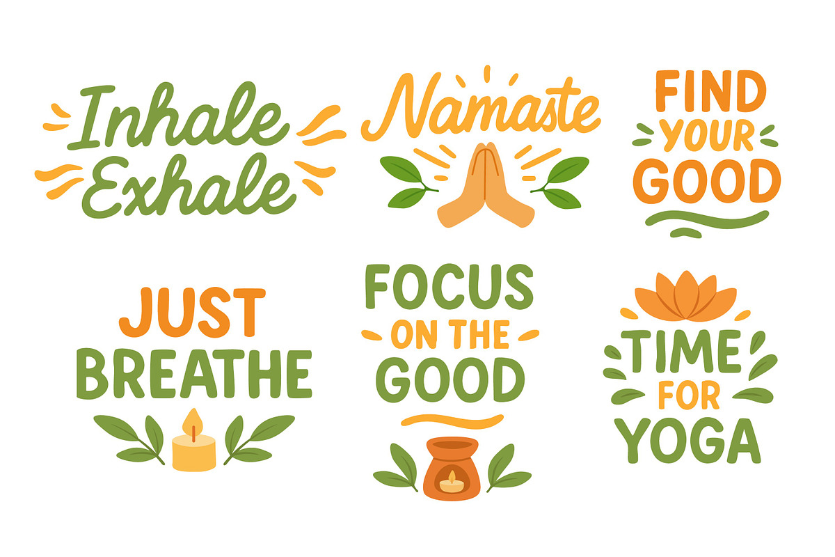 Yoga Set, a Healthcare Illustration by ananastya (Photo 11 of 12)