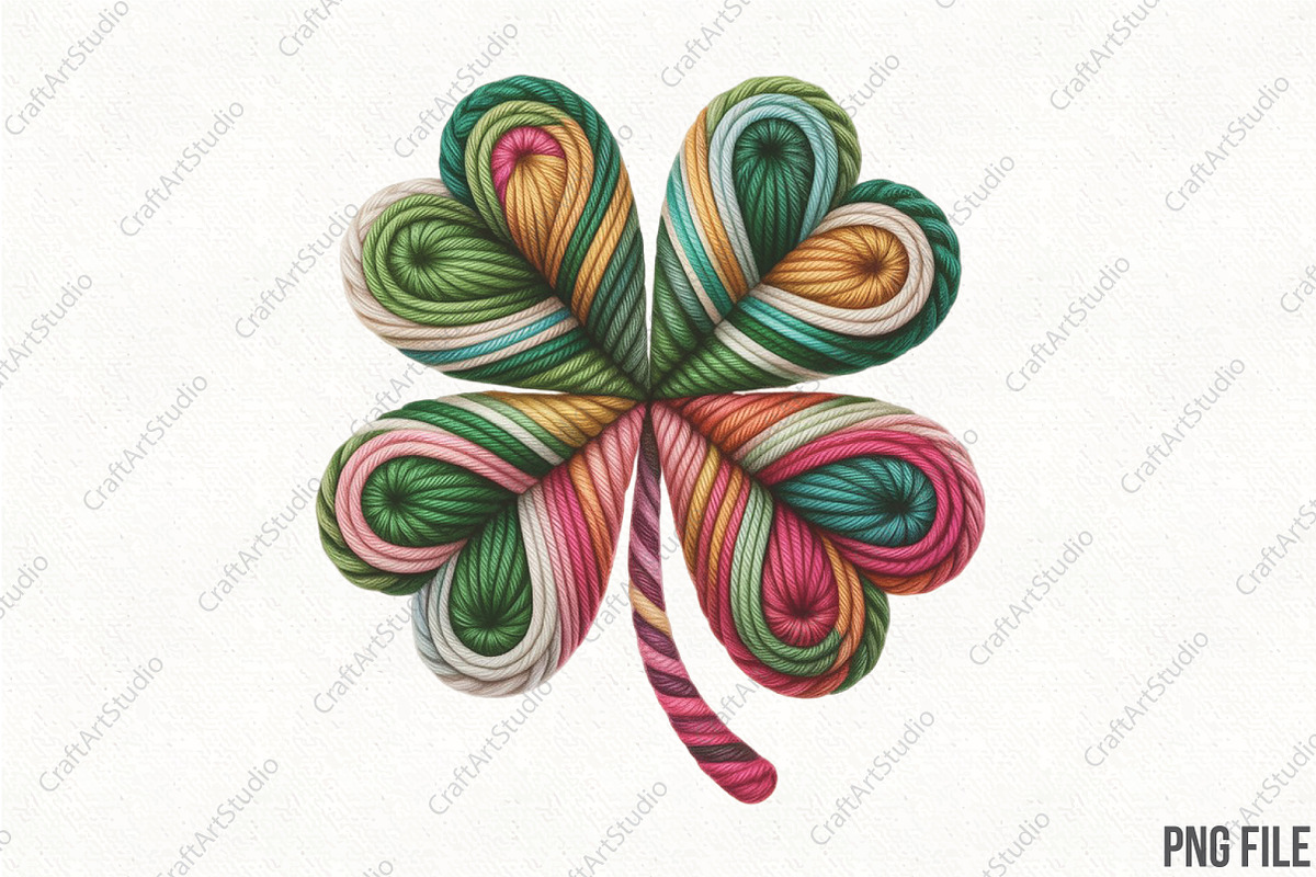 St Patrick's Day Crochet Brushstroke, an Illustration by CraftArtStudio (Photo 1 of 4)