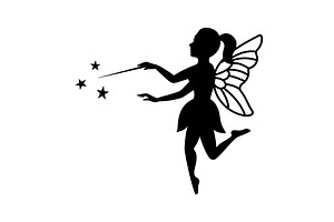 Fairy With A Magic Wand. Mythical