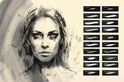 20 Realistic Charcoal Brushes Pack, a Brush Add-On by badrusblue (Thumbnail 4 of 4)