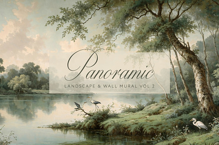Panoramic Antique Landscape Vol.2, a Wallpaper Graphic by by creative paper