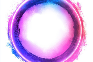 Abstract circular brushstrokes vibra, an Abstract Photo by Pixeness Studio