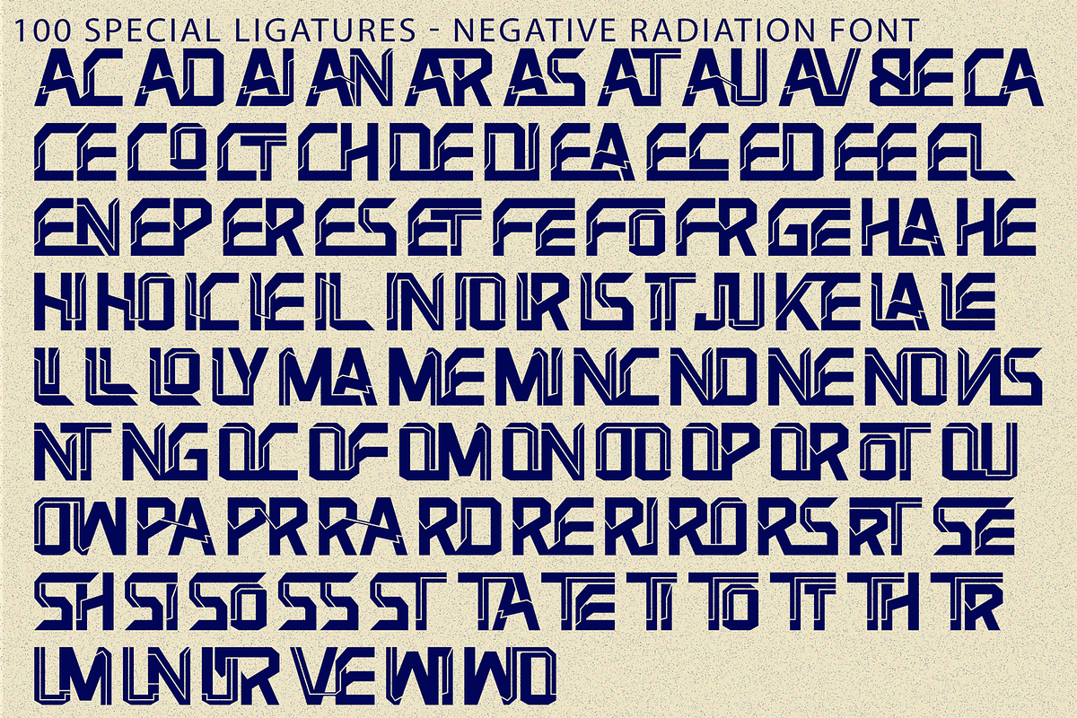 Negative Radiation - Techno Font, a Sans Serif Font by 177Studio (Photo 7 of 8)