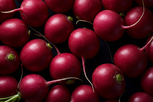 Fresh red radishes, a Food & Drink Photo by professorinc
