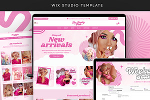 Pink Wix Studio Website Template, a Wix Template by Template Twist Shop