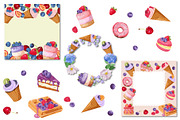 A set of sweet desserts, an Object Graphic by artdemidova (Thumbnail 2 of 9)