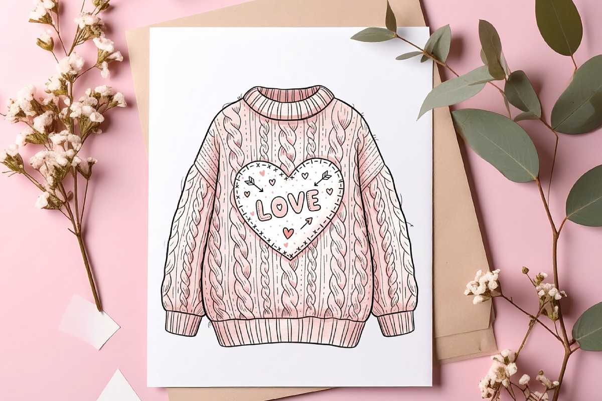 Valentine Hand-Drawn Line Art Bundle, an Illustration by SinaCreation (Photo 4 of 11)