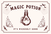 Gothic Horror is a distressed font, a Serif Font by Brown Cupple (Thumbnail 3 of 8)