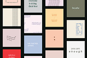 self-care instagram quotes, a Social Media Template by Loryn Ipsum (Thumbnail 6 of 6)