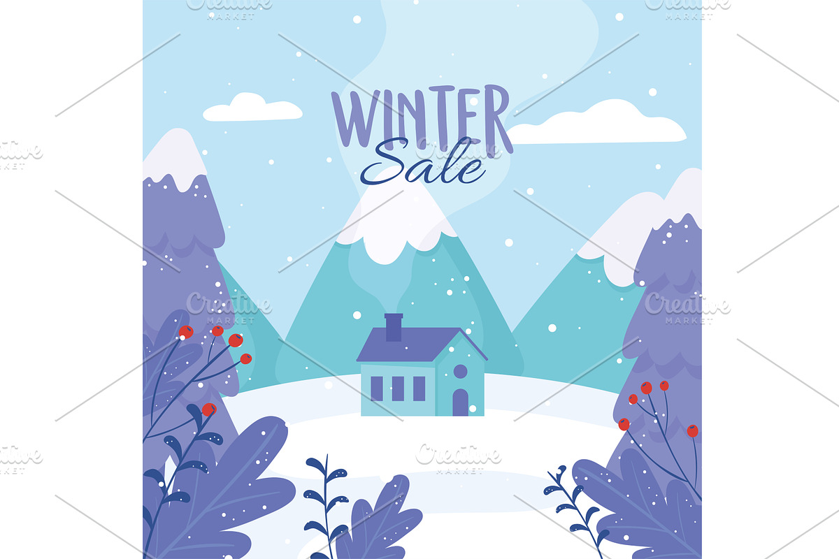 winter sale card, a Finance Illustration by studiogstock