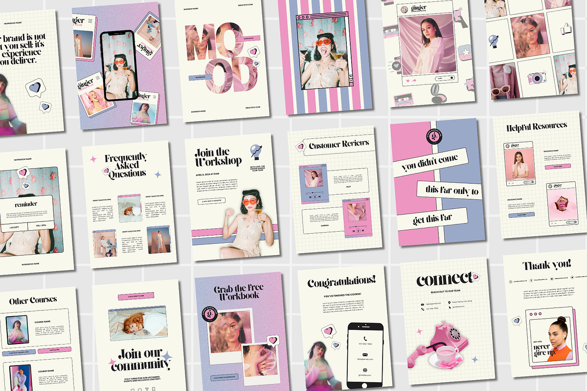Modern Ebook Workbook Canva Template, a Marketing Template by Anna Design Studio (Photo 5 of 11)