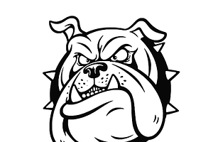 Fierce Bulldog Mascot Design, an Object Illustration by CarWrap design