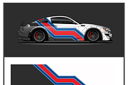Dynamic Racing Car Wrap Design, a Technology Illustration by CarWrap design (Thumbnail 4 of 4)
