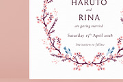 Cherry Blossom Wedding Invite Bundle, an Invitation Template by Wedding Whippet (Thumbnail 9 of 9)