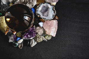 Collection of Gemstones (Top View)