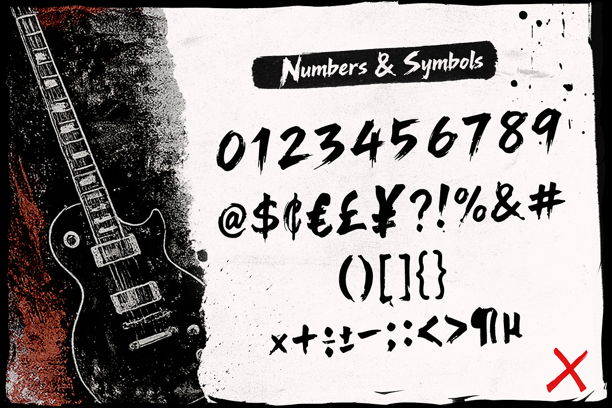 Hugels Bogers Metal Brush Font, a Handwritten Font by Maulana Creative (Photo 4 of 7)