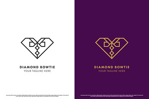 Diamond Bowtie Logo Design Icon, a Branding & Logo Template by Morvana Crew