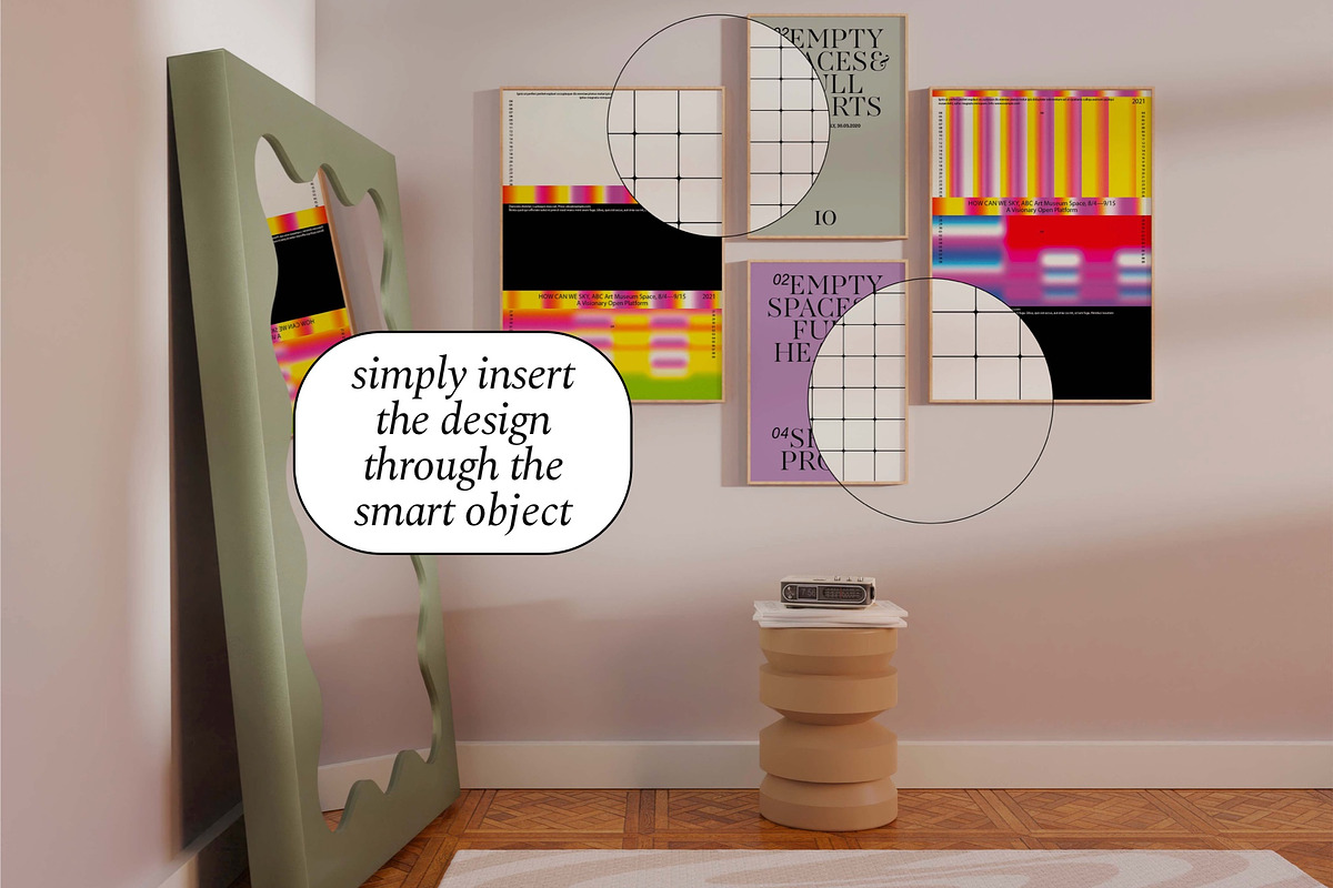 Wall Art Gallery Mockups PIXIE, a Household Mockup by Bonumo (Photo 12 of 14)