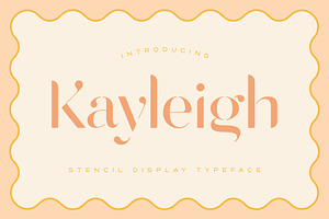 Kayleigh Stencil San Serif Font