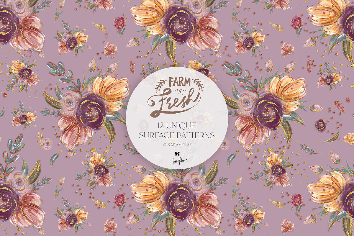 Fall Farm Market Seamless Patterns, a Pattern Graphic by KaramfilaS (Photo 12 of 17)