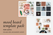 Mood Board Template Pack for Canva, a Product Mockup by The Sunshine Creative (Thumbnail 1 of 4)