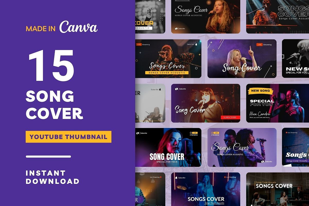 Song Cover Thumbnail, a Social Media Template by emcrea
