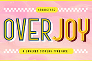 OVERJOY, a Font by StoricType (Thumbnail 1 of 11)