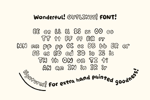 Wonderful Outlines! A Painted Font