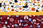 Halloween Clipart & Patterns, a Seasonal Illustration by VasilkovS (Thumbnail 4 of 6)