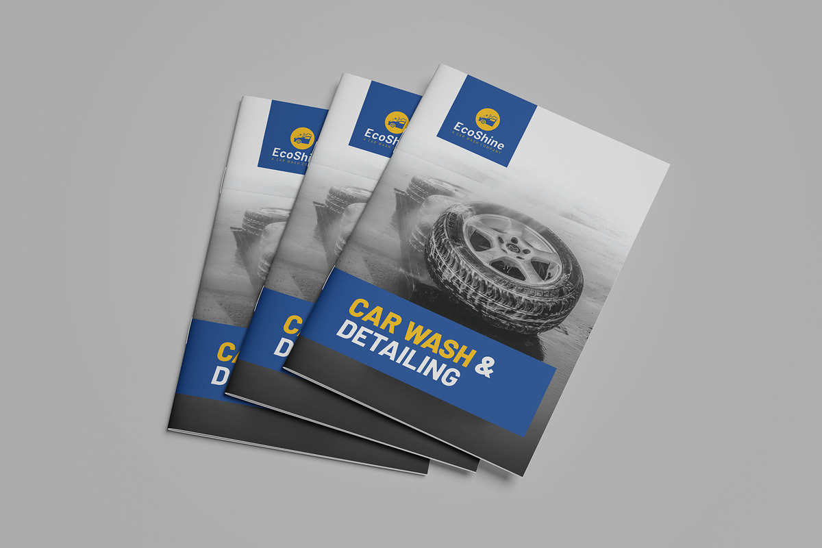 Car Wash and Detailing Brochure, a Brochure Template by VectStock (Photo 4 of 6)
