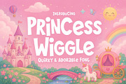 Princess Wiggle - Adorable Font, a Sans Serif Font by HipFonts (Thumbnail 1 of 9)