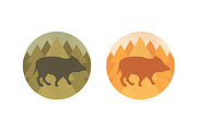 Forest Animals Emblem Collection, an Animal Illustration by PsychocheArt (Thumbnail 7 of 9)