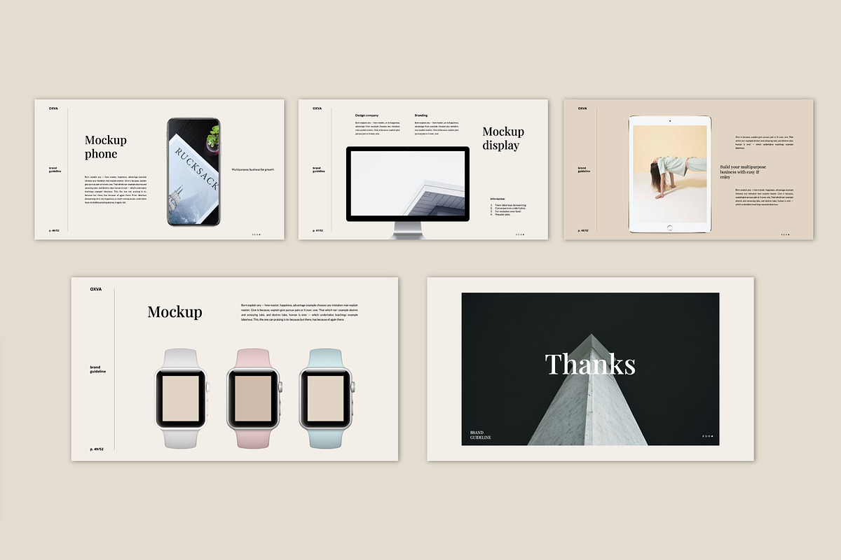 Oxva Brand Guidelines Powerpoint, a Presentation Template by Fortyone (Photo 9 of 9)