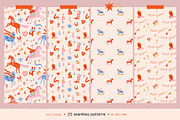 New Year Horses Clipart & Patterns, a Seasonal Illustration by avdnadi (Thumbnail 11 of 13)