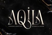 Aqila - Condensed Luxury Font, a Serif Font by Sensatype (Thumbnail 1 of 12)
