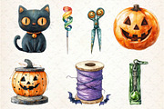 Groovy Halloween Sewing Clipart, an Illustration by Dream Creation (Thumbnail 7 of 7)
