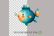Sea Animals Clip Art Bundle, an Animal Illustration by Nicole Branger Art (Thumbnail 3 of 19)