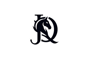 JQ or QJ logo and icon design