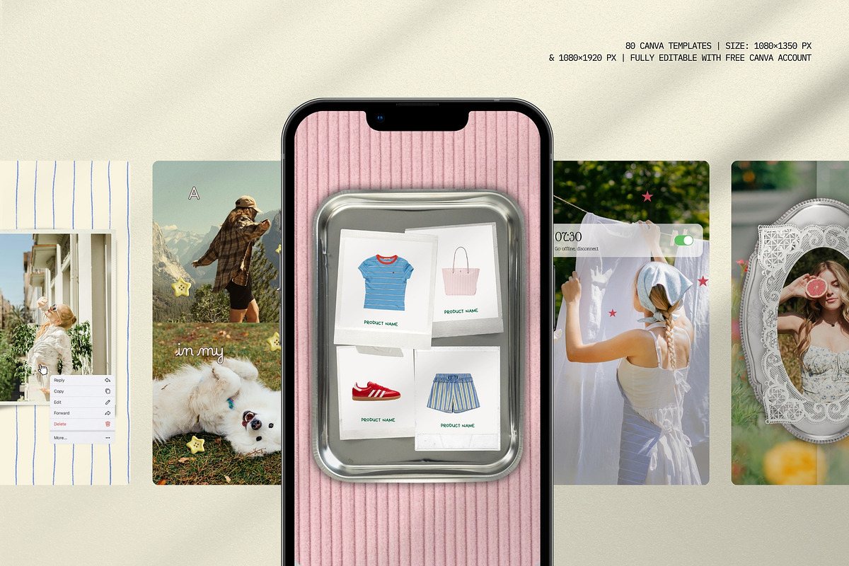 Aesthetic Digital Diary Canva Kit, a Social Media Template by Pani Temp. (Photo 12 of 16)