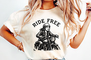 Ride Free PNG, Motorcycle Rider, an Illustration by SharpMarketplace (Thumbnail 2 of 9)