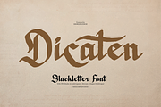 Dicaten | Blackletter Font, a Blackletter Font by Denustudios (Thumbnail 1 of 12)