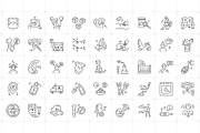 Animated Pregnant Woman Icons, an Outline Icon by Prosymbols (Thumbnail 4 of 5)
