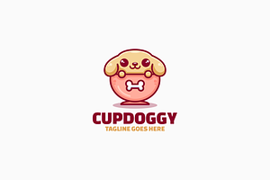 Dog Mascot Cartoon Logo, a Branding & Logo Template by Artnivora.Std