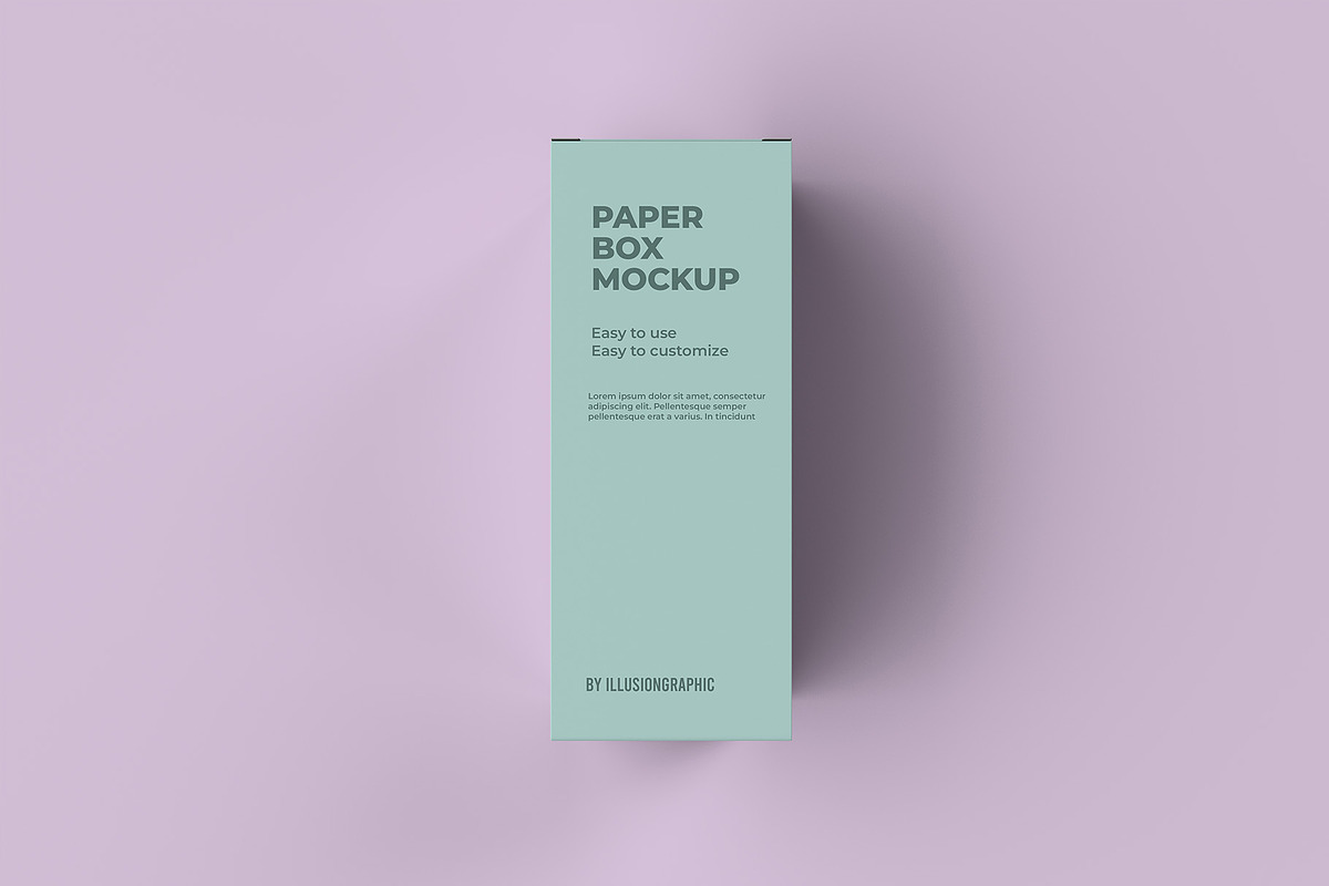 Paper Box Mockup - 8 views, a Packaging Mockup by Illusiongraphic (Photo 8 of 21)
